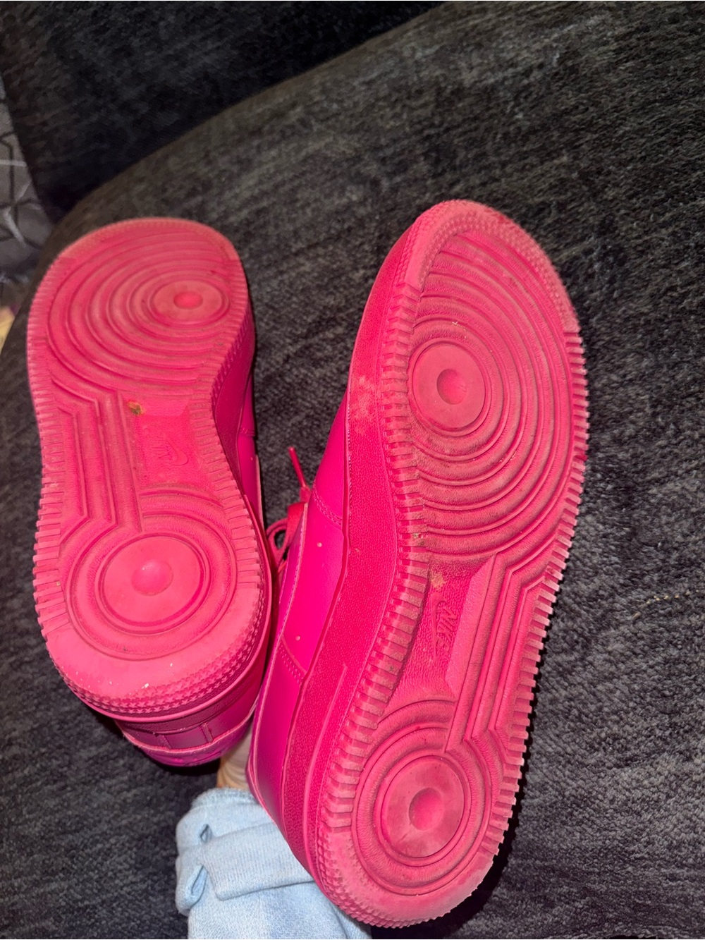 Nike Air Force 1 Low Hot Pink Fuchsia Sneakers Women’s Size 7.5 - Picture 4 of 4